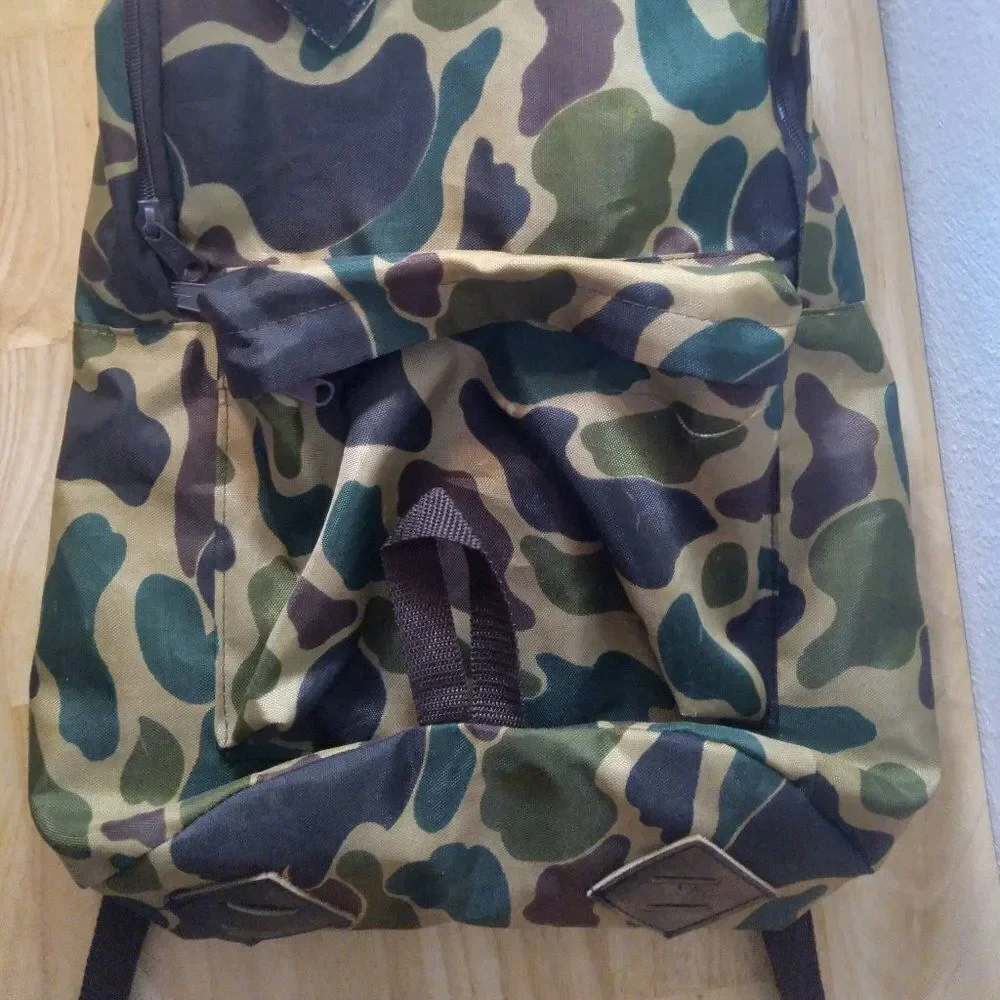 Vintage Stansport Camouflage Camo Bravo Day Pack Backpack